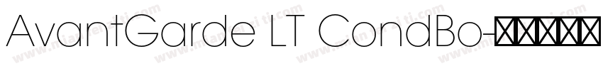 AvantGarde LT CondBo字体转换